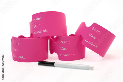 3d rendering realistic silicon bands mockup isolate on white background