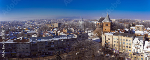 Panoramic view of Drohobych. Ukraine
