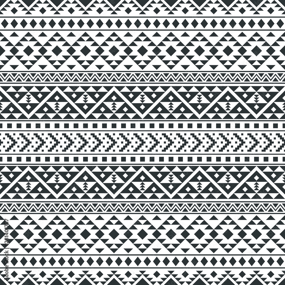 ikat ethnic pattern in black and white color . Aztec, Native, Navajo, Indian Design ikat ethnic pattern in black and white color . Aztec, Native, Navajo, Indian Design