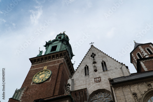 The tower of church in Wawel, Krakow