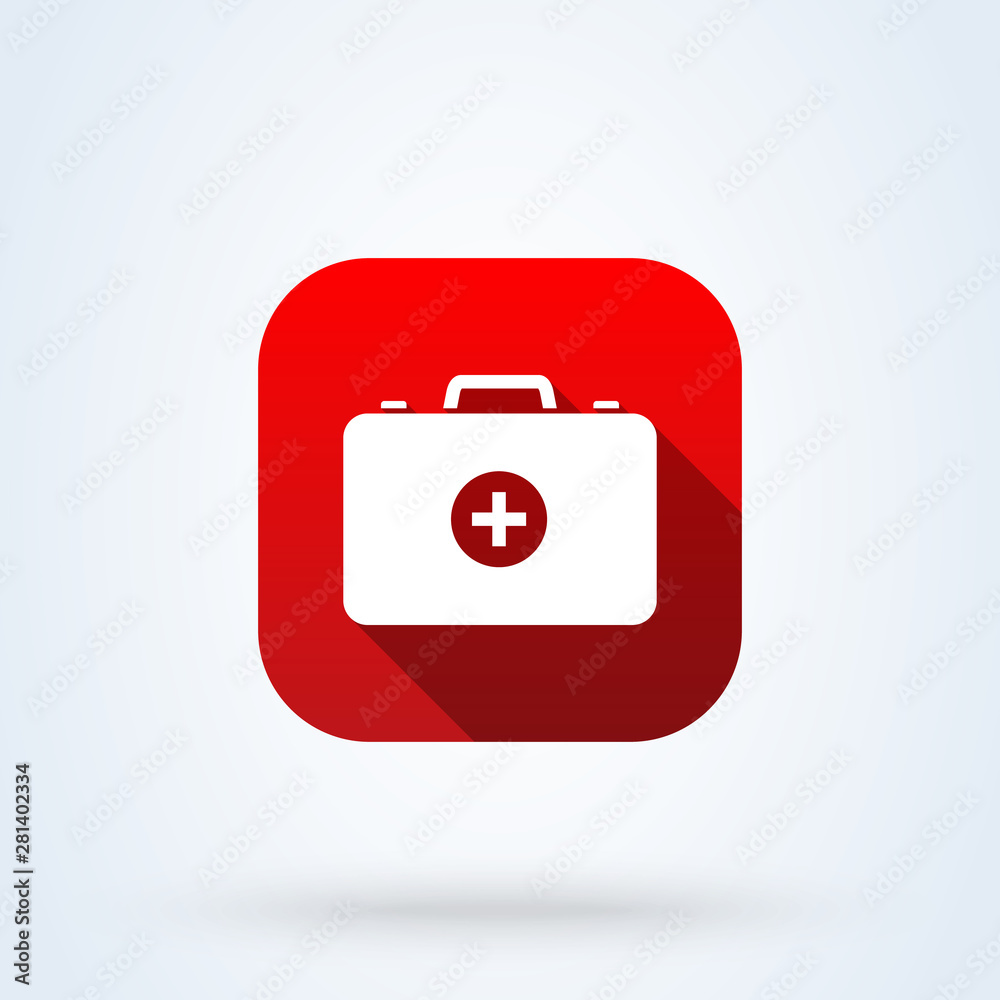 Medical First Aid Kit. Simple vector modern icon design illustration. Medical First Aid Kit. Simple vector modern icon design illustration.