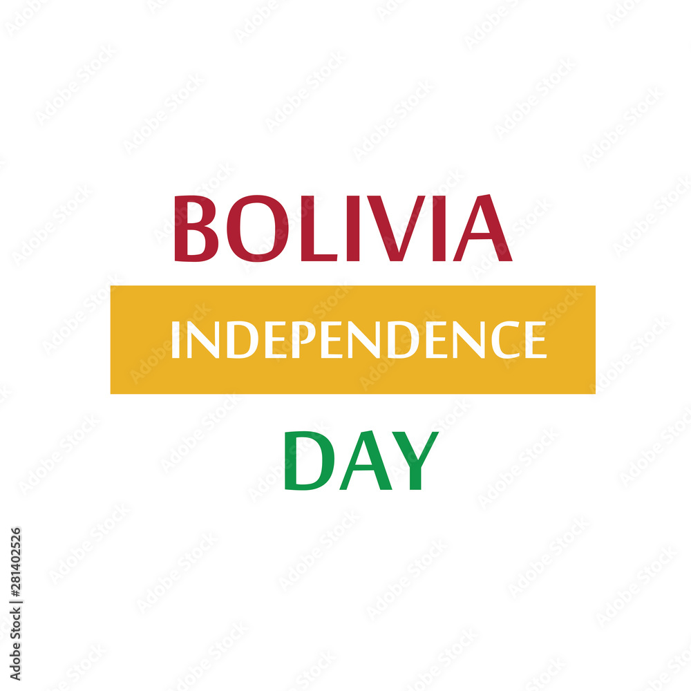 Bolivia Independence Day Celebration Vector Template Design Illustration