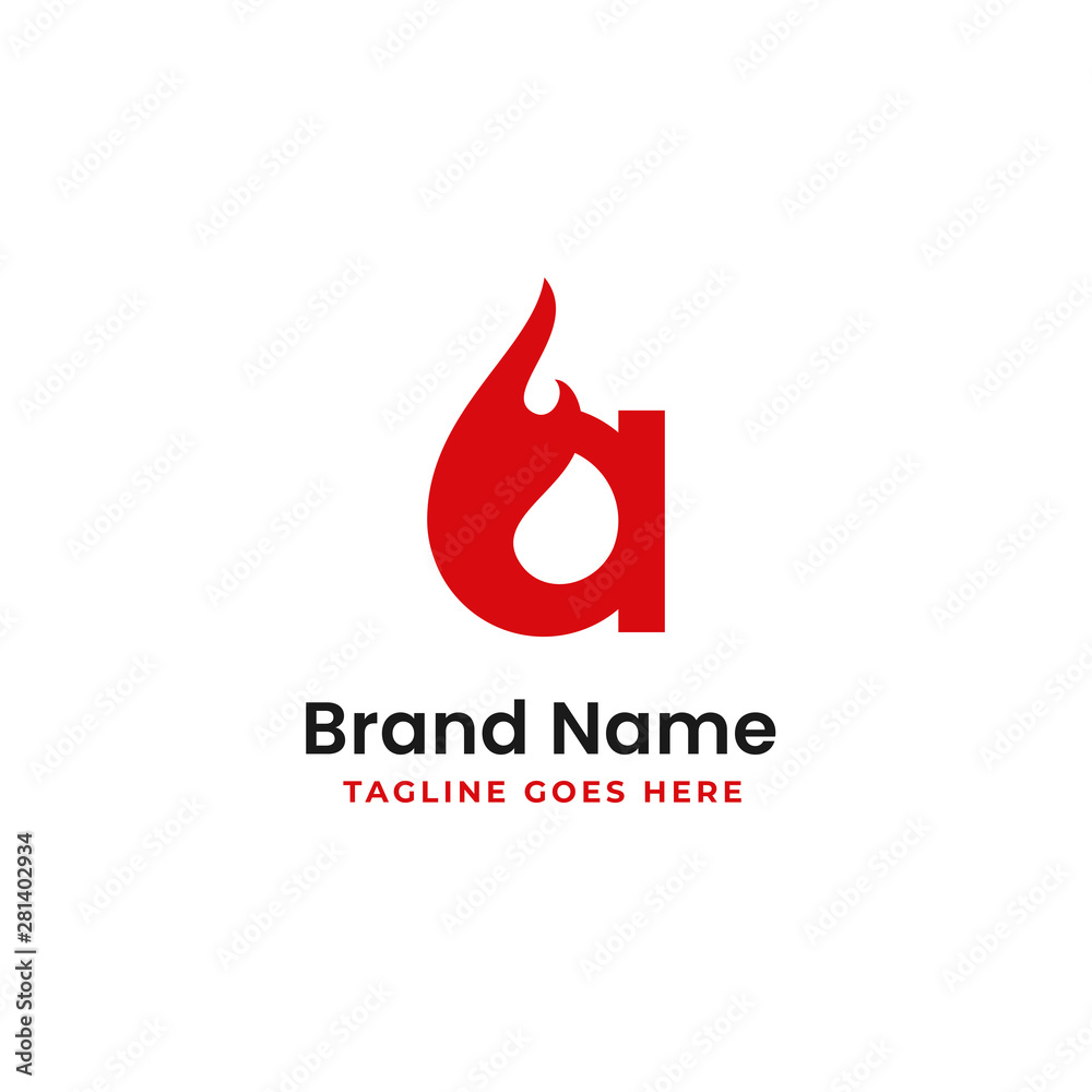 letter a burning logo design with fire vector illustration letter a burning logo design with fire vector illustration