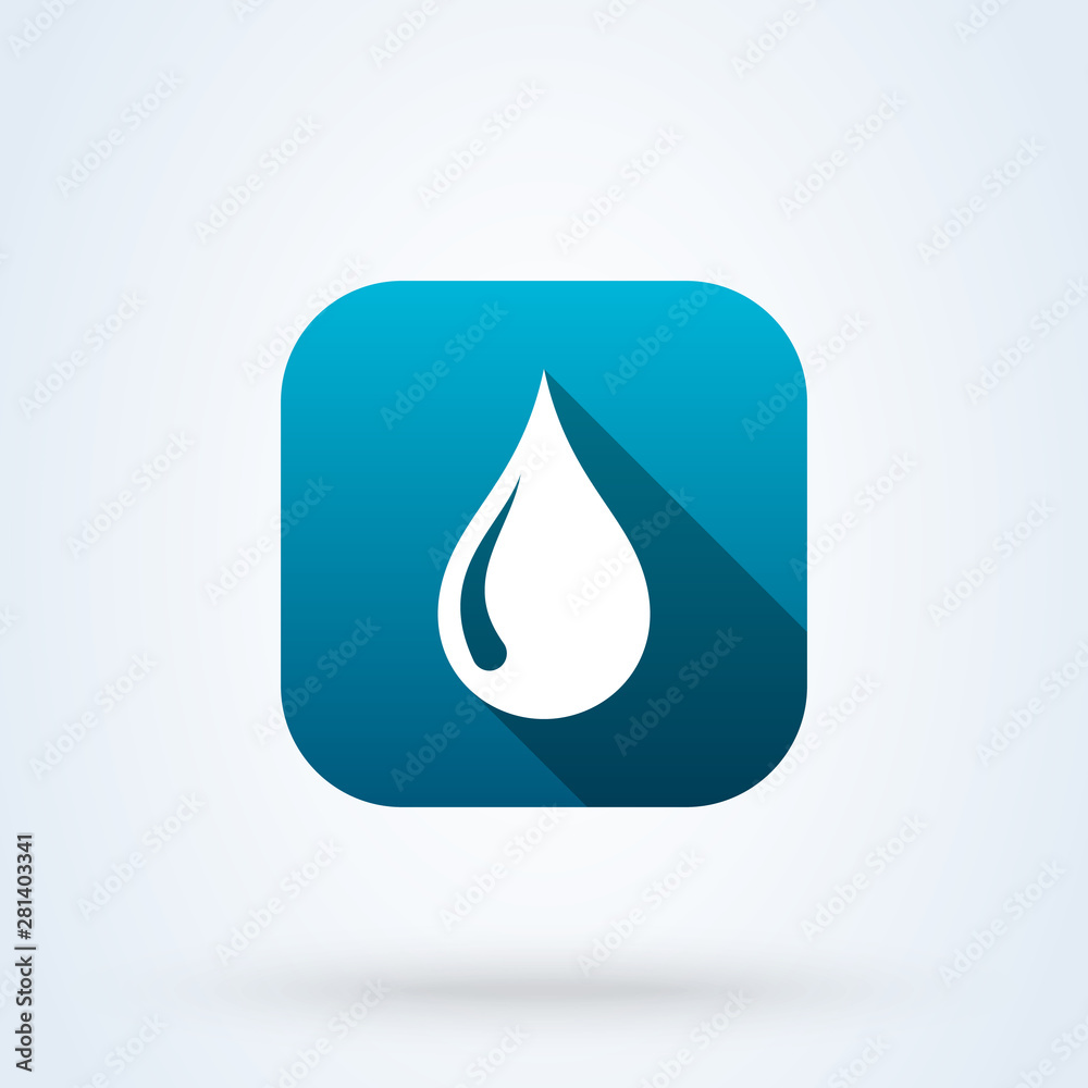 water rain drop. vector modern icon design illustration. water rain drop. vector modern icon design illustration.
