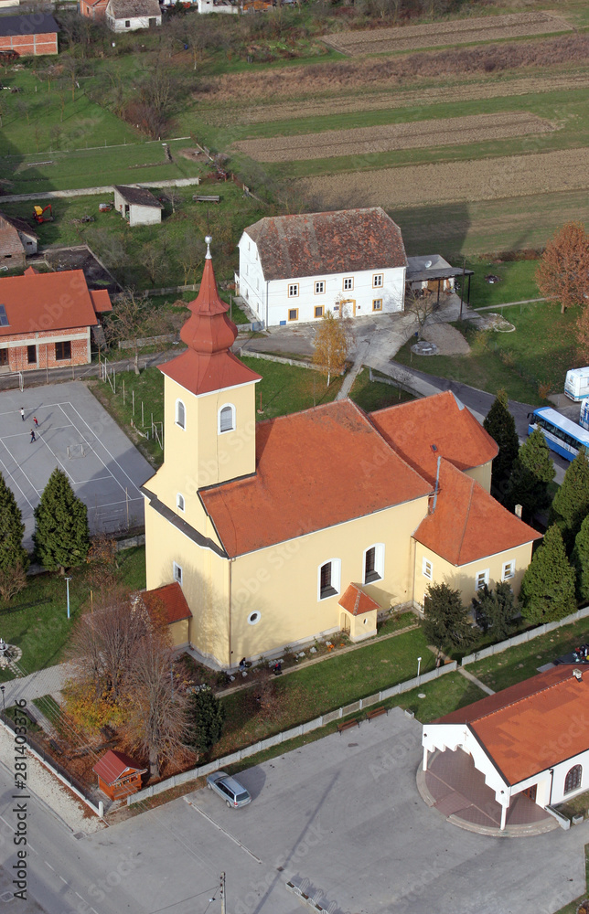 Parish church of the Assumption of the Virgin Mary in Savski Nart, Croatia