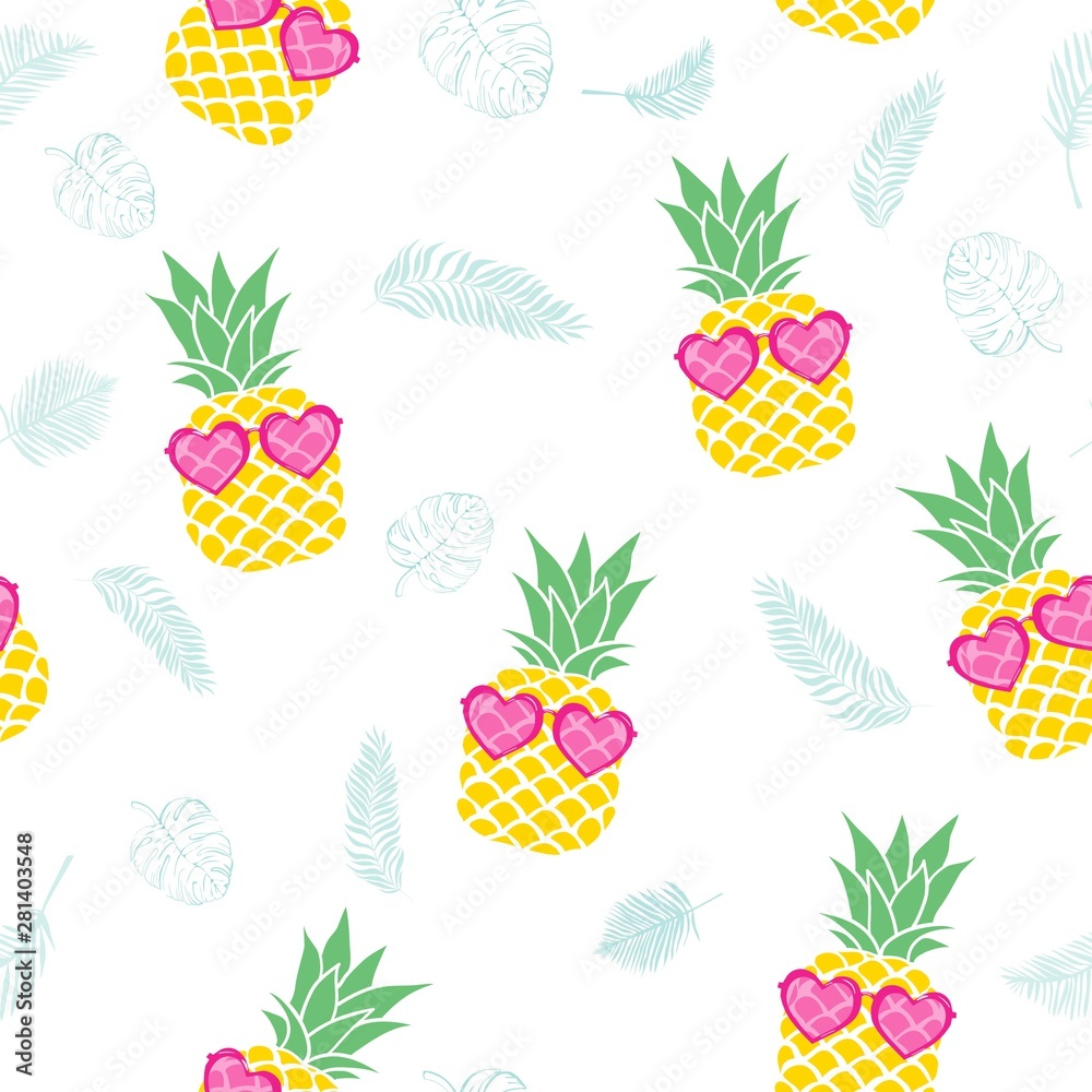 seamless pineapple pattern vector illustration seamless pineapple pattern vector illustration