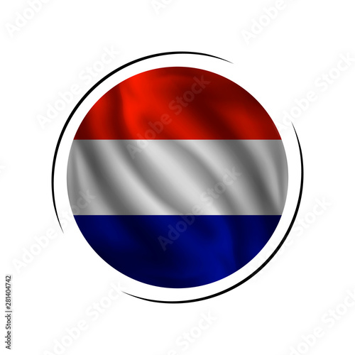 Waving Netherlands flag, the flag of Netherlands, vector illustration Free Download Waving Netherlands flag, the flag of Netherlands, vector illustration - GFXLoad