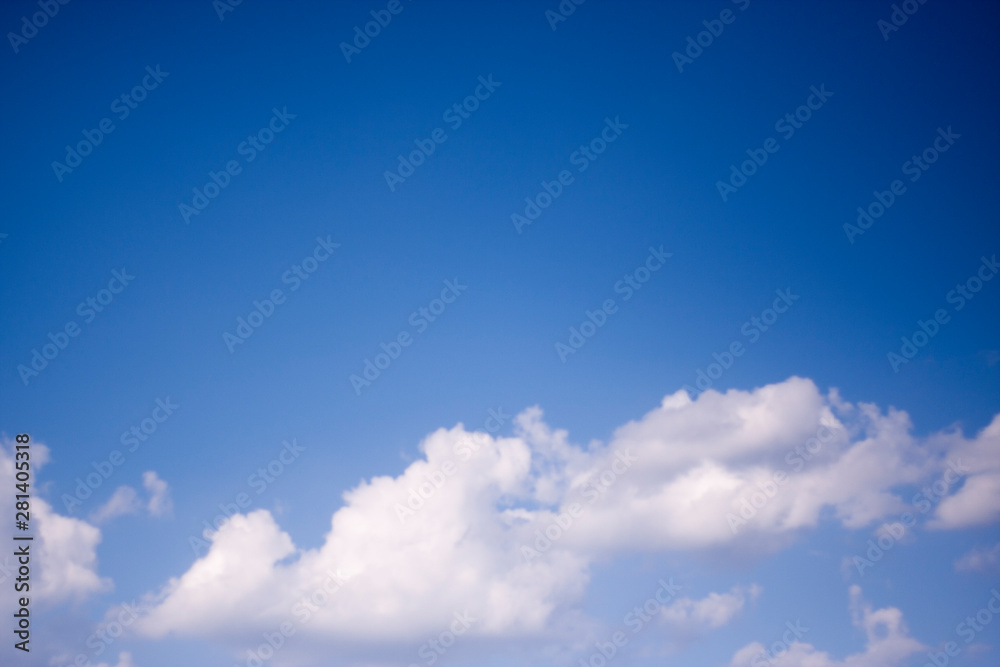 Blurred sky blur or azure sky and white cloud background, beautiful nature on summer Blurred sky blur or azure sky and white cloud background, beautiful nature on summer