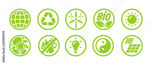 Umwelt Symbole