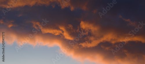 The red sky looked like smoke and fire. bomb Violent explosion at summer night in Orsta   rsta   Norway. July 2019