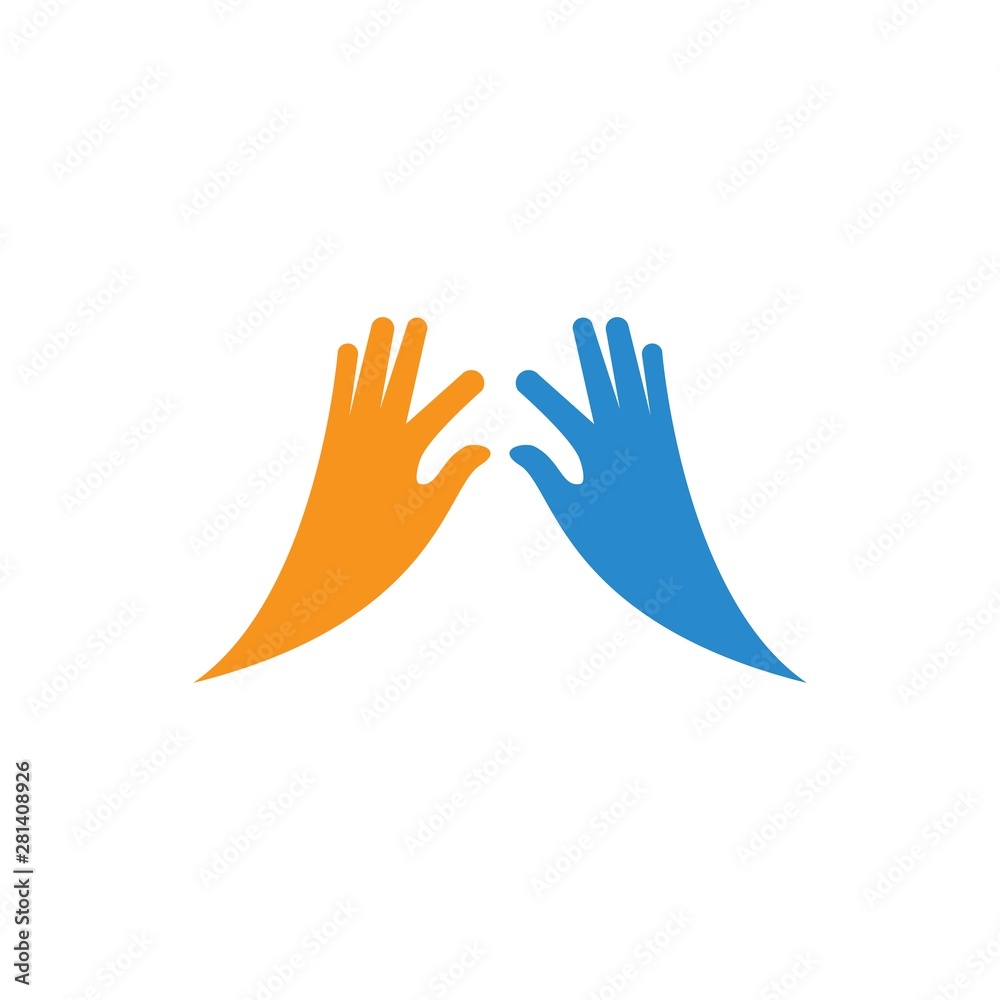 Obraz premium Hand Care Logo Template vector icon Business
