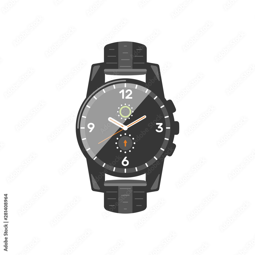 Classic watche vector icon. Watch for businessman or fashion clock. Classic watche vector icon. Watch for businessman or fashion clock.