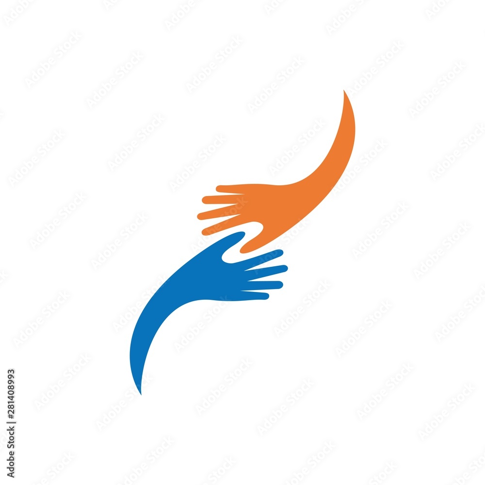 Fototapeta premium Hand Care Logo Template vector icon Business