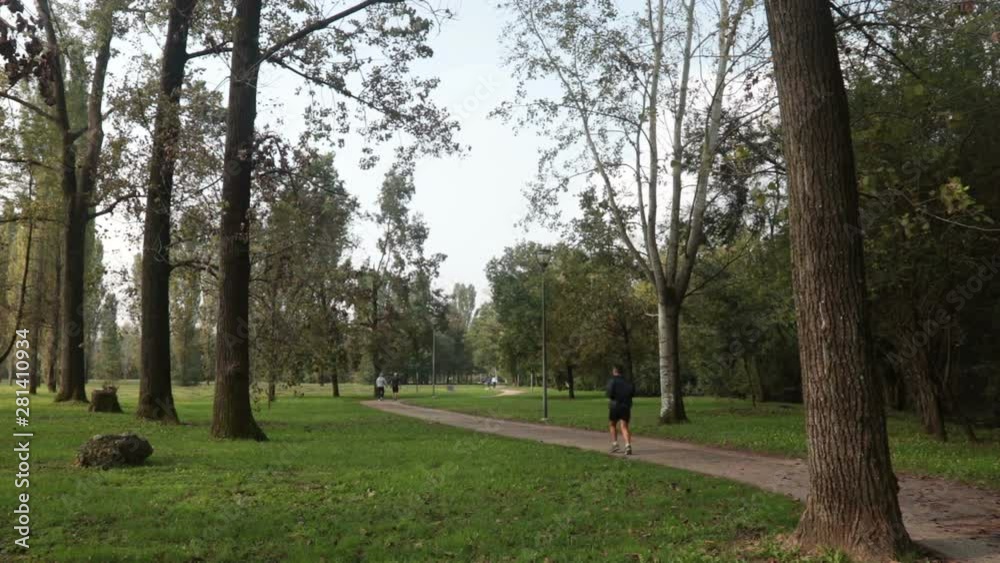 people walking and running at the park, sportive people do physical exercise outdoor people walking and running at the park, sportive people do physical exercise outdoor