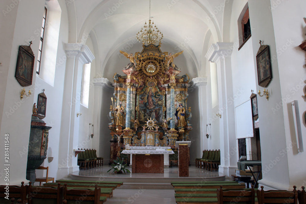 Church of the Assumption of the Virgin Mary in Klostar Ivanic, Croatia