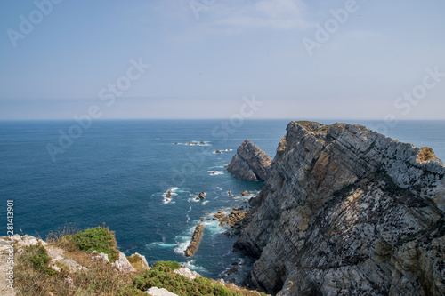 cabo de peñas asturias cliff sea