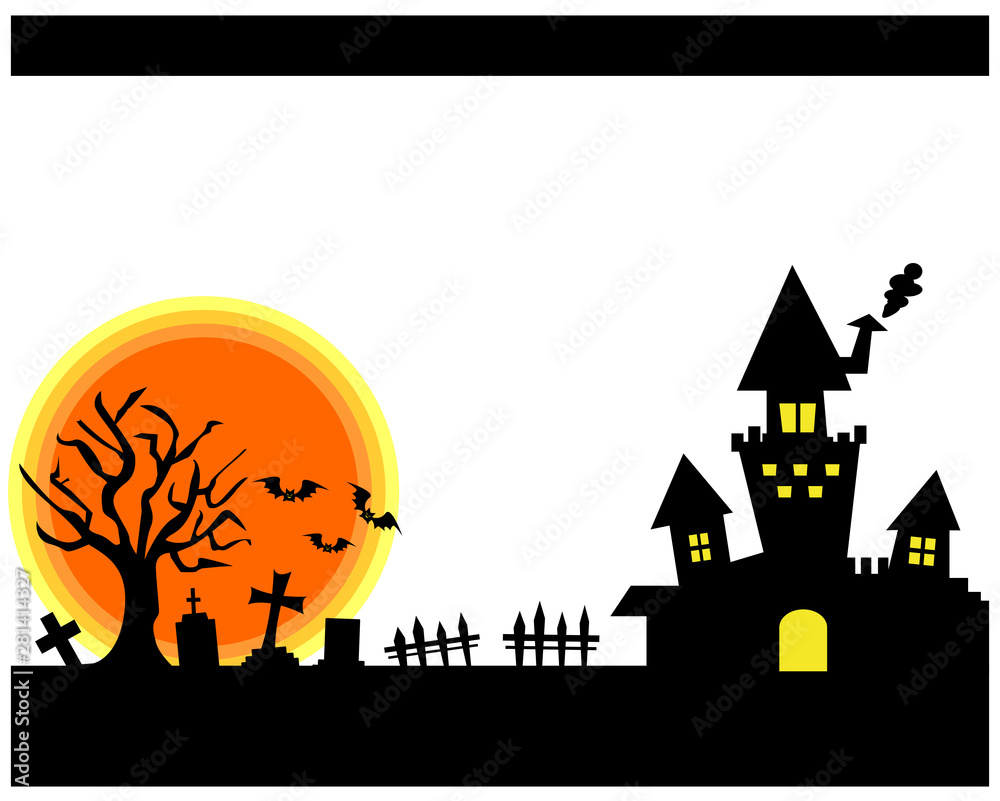 ハロウィン 城 コウモリ 月 星 夜 夜空 ハロウィン 城 コウモリ 月 星 夜 夜空