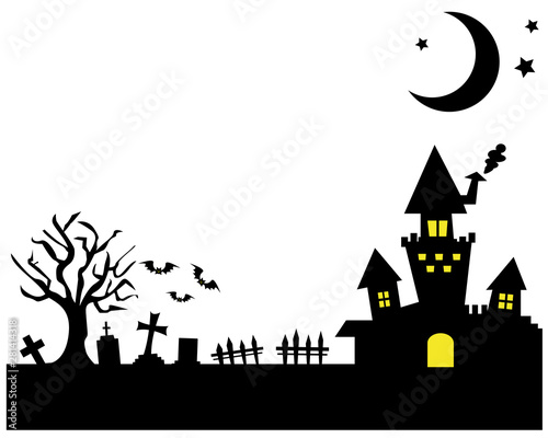 ハロウィン 城 コウモリ 月 星 夜 夜空 Stock Vector Adobe Stock ハロウィン 城 コウモリ 月 星 夜 夜空 Stock Vector Adobe Stock