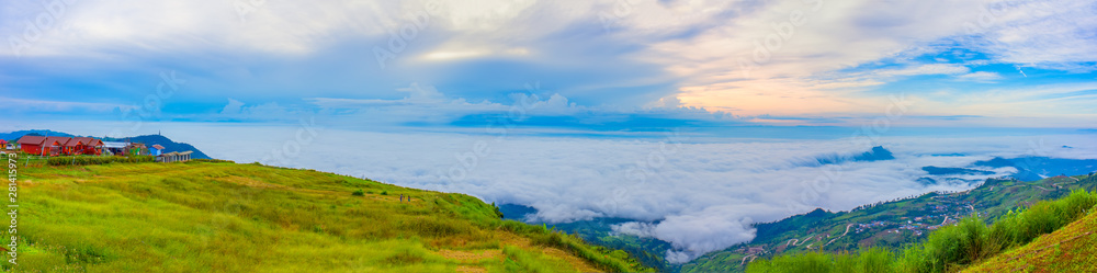 Beautiful panoramic view of Phu Tubberk, Thailand