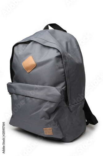 Gray backpack photo