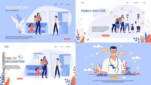 Informative Poster Inscription Online Doctor. 