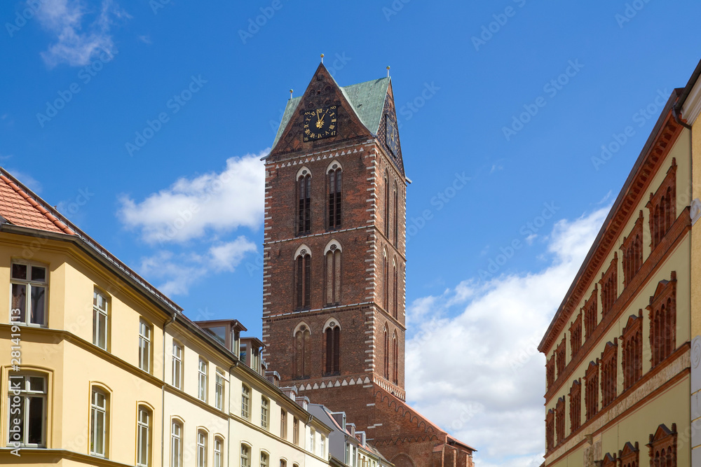Marienkirche in Wismar, Hansestadt an der Ostseeküste