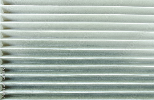 close up of car air filter texture and background