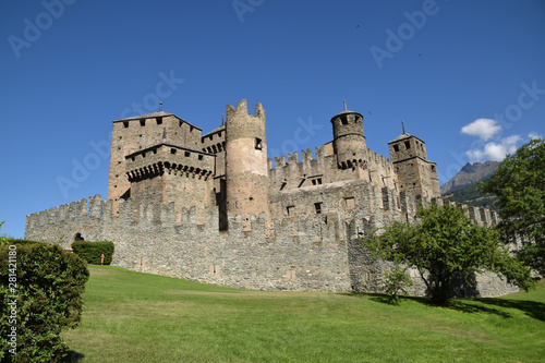 The castle of Fenis in all its splendor - Italy