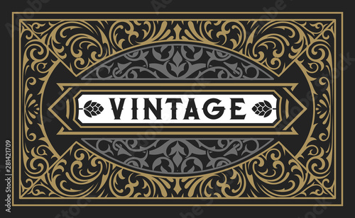 Old  label design for packing