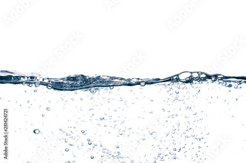 water wave isolated on white background