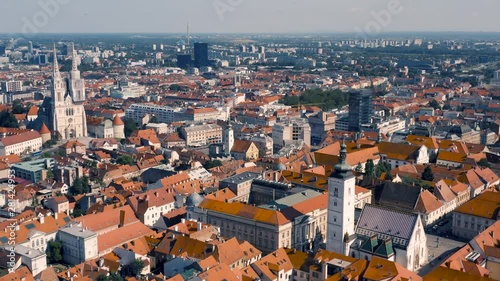 Cityscape of Zagreb photo