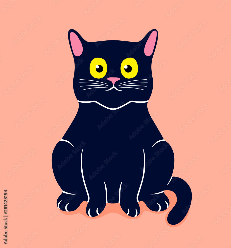 Fototapeta Cartoon British cat