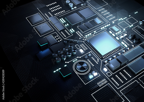 Fényképezés CPU On A Motherboard
