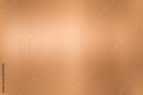 copper metal brushed background or texture photo