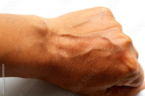 blood vessels brown leather texture of a skin