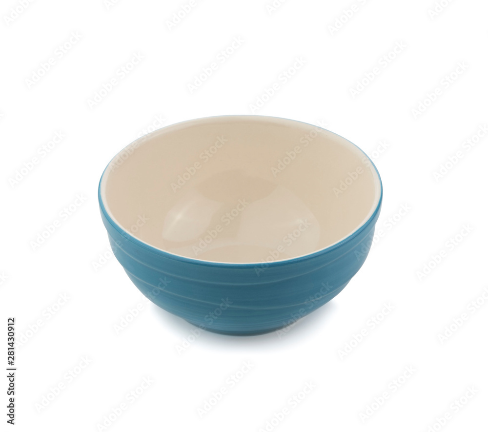 Empty white bowl isolated on white background Empty white bowl isolated on white background