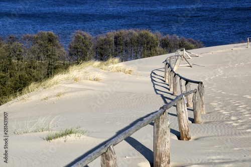 Parnidis sand dune on the Curonian Spit in Lithuania. photo