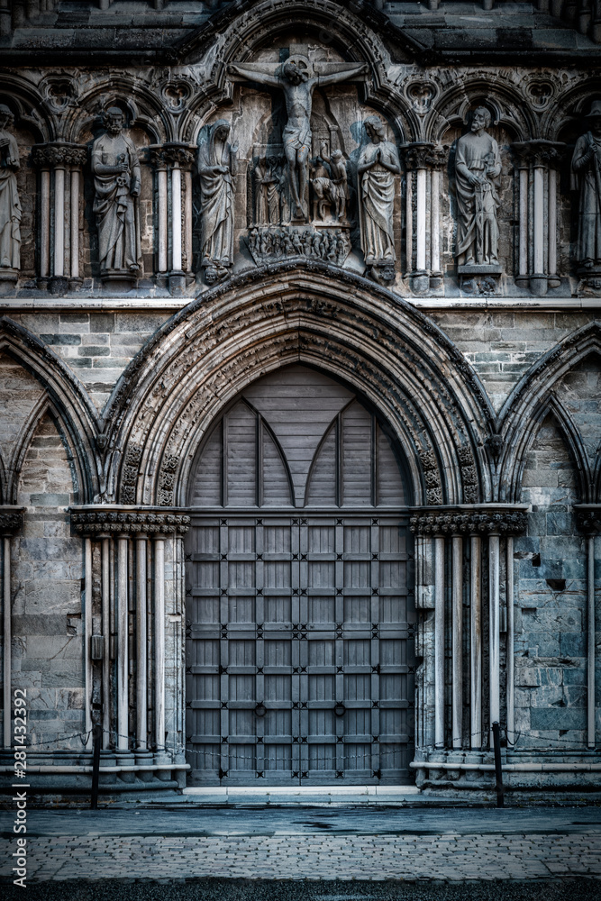 Trondheim Nidaros Cathedral Main Doorway