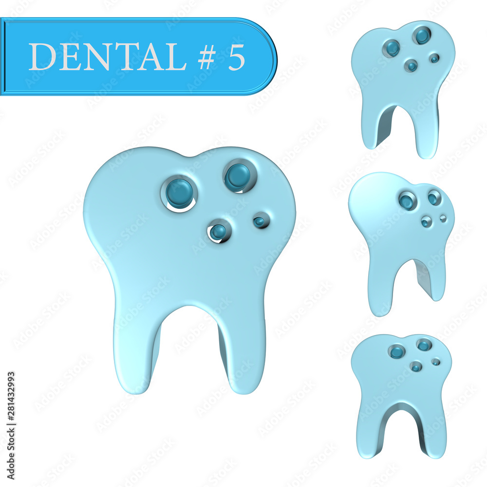 3D image on the dental theme from PRO-STICK