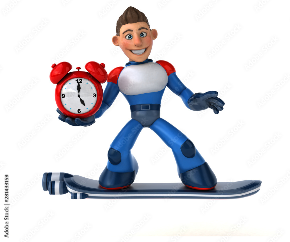 Super modern superhero - 3D Illustration Super modern superhero - 3D Illustration