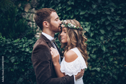 Beautiful wedding couple