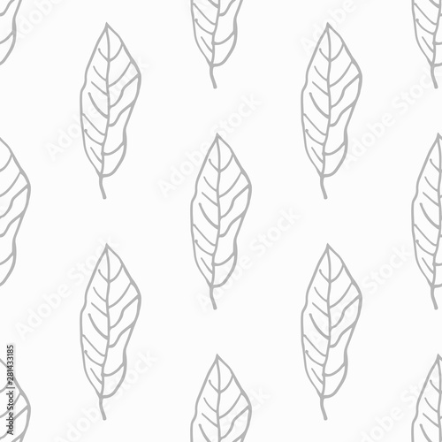 Floral abstract seamless pattern leaves © Mykyta