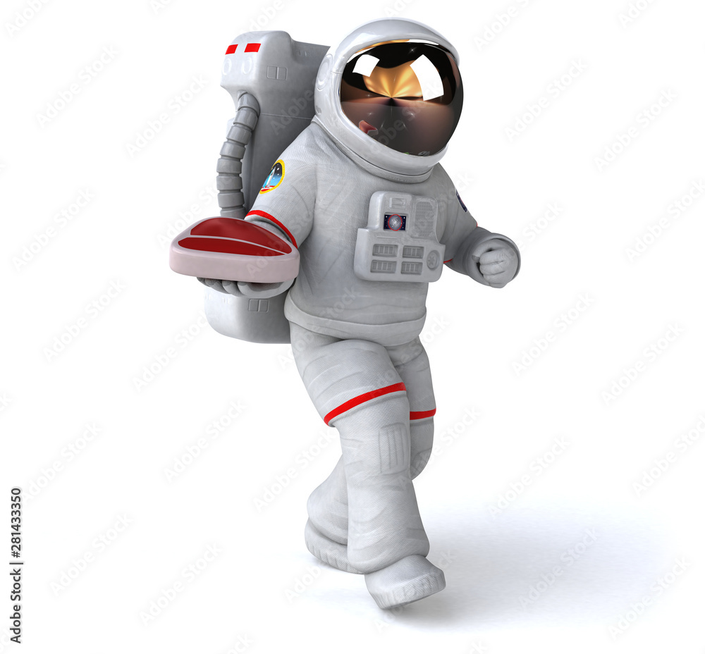 Fun astronaut - 3D Illustration Fun astronaut - 3D Illustration