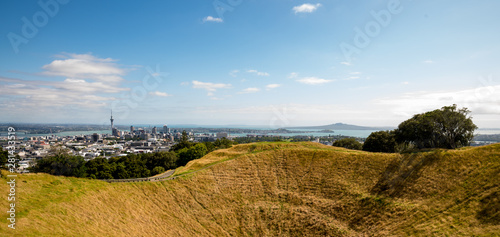 Vászonkép Volcano crater in Auckland, New Zealand