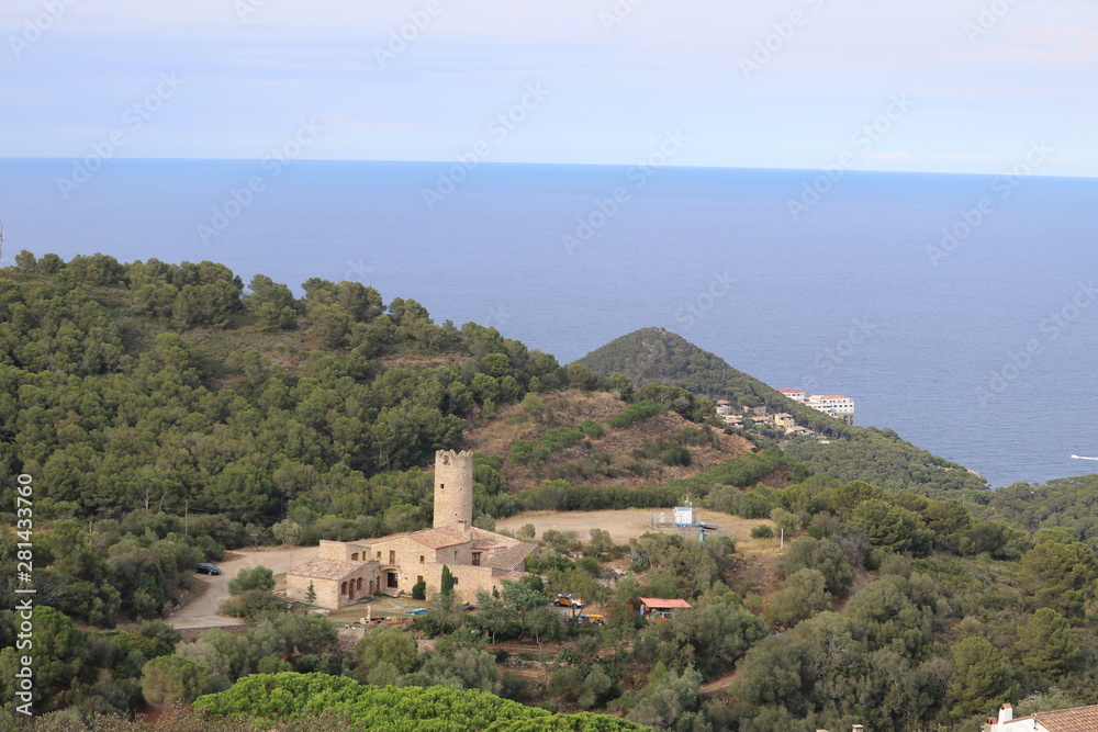 Torre del Mas d’en Pinc, des del Castillo de Begur