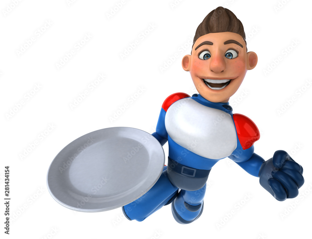 Super modern superhero - 3D Illustration Super modern superhero - 3D Illustration