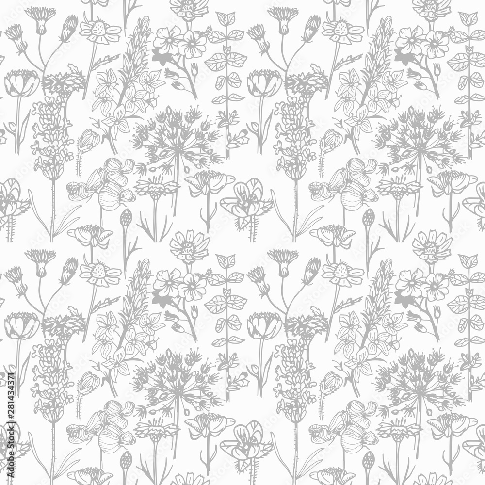 custom made wallpaper toronto digitalseamless floral pattern with wild flower