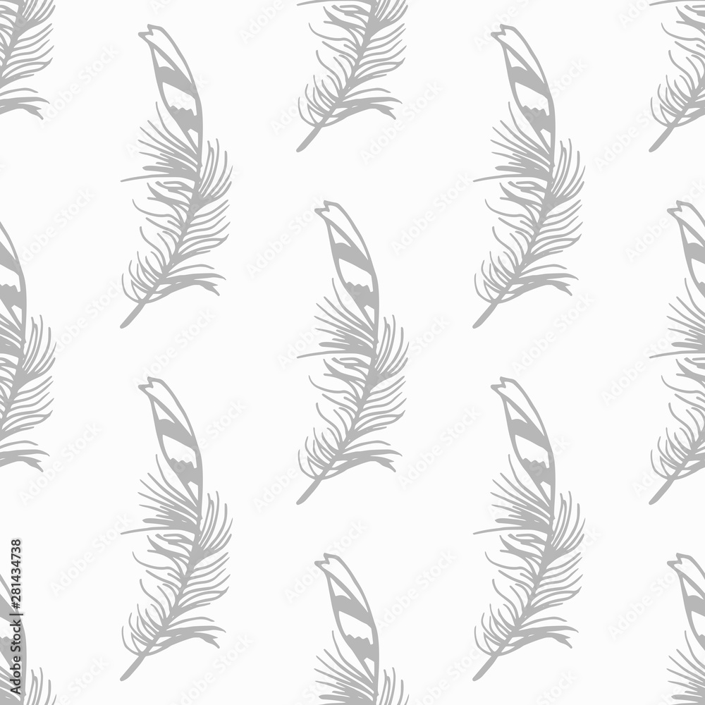 feather seamless pattern hand drawn sketch feather seamless pattern hand drawn sketch