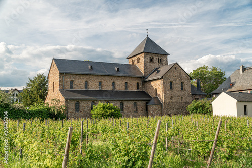 Old German church. Basilica in Oestrich Winkel