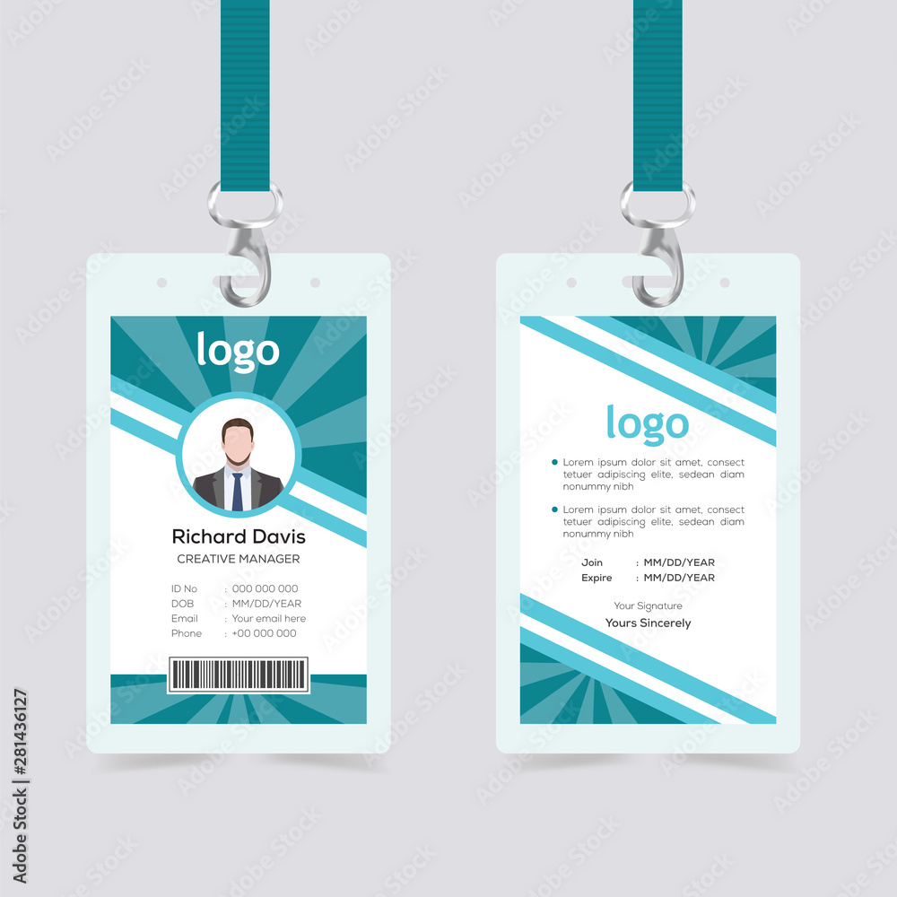 ID Card Template Design ID Card Template Design